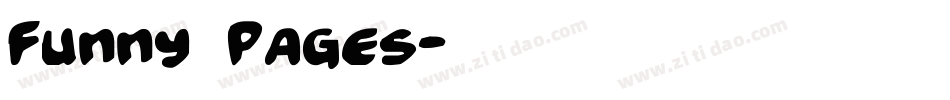 Funny Pages字体转换